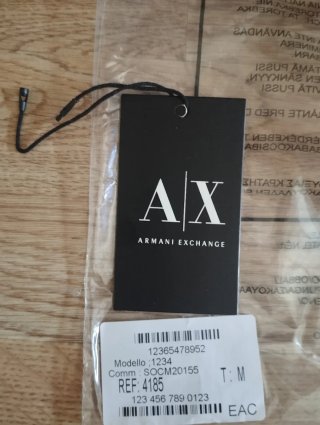 Camiseta Armani Exchange A|X Marrón