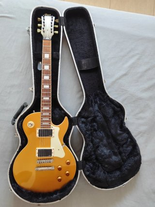 Guitarra Cort CR 250 tipo Les Paul Tapa GOLD.