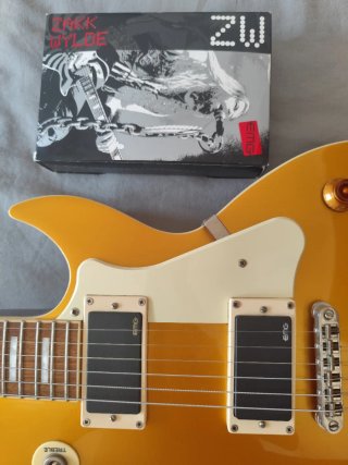 Guitarra Cort CR 250 tipo Les Paul Tapa GOLD.