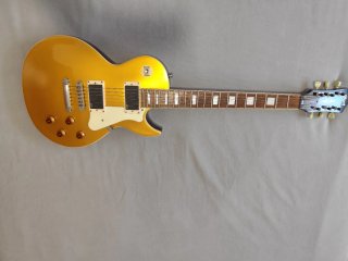 Guitarra Cort CR 250 tipo Les Paul Tapa GOLD.
