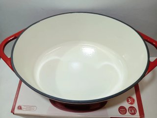6.8L Gran Olla Hierro Fundido  Livarno Roja