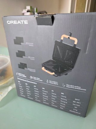 CREATE Tostiera Piastre Grill Waffle Sandwich