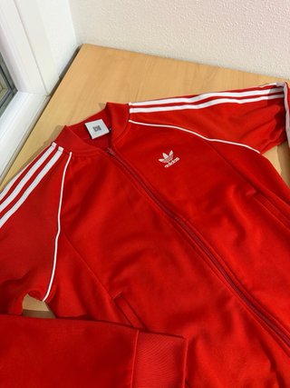 Sudadera Adidas Originals Roja Cremallera