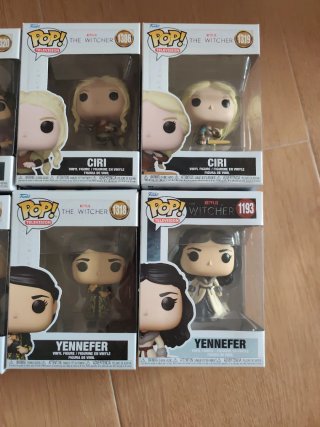 6 Funko Witcher, Ciri, Yennefer, Geralt y Jaskier