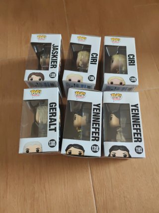 6 Funko Witcher, Ciri, Yennefer, Geralt y Jaskier