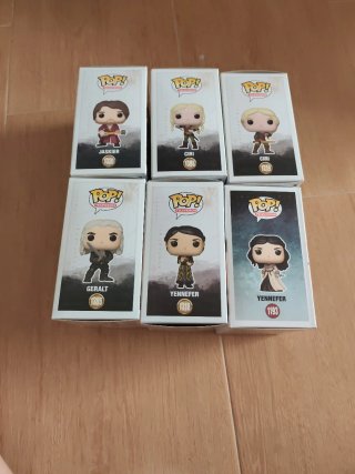 6 Funko Witcher, Ciri, Yennefer, Geralt y Jaskier