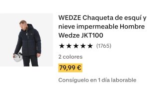 Chaqueta Decathlon Wedze Azul