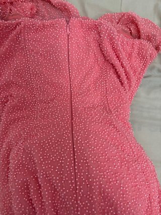 Vestido Oh Polly rosa strapless