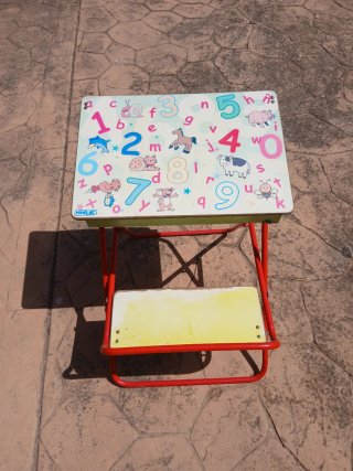 Pupitre escolar plegable vintage infantil