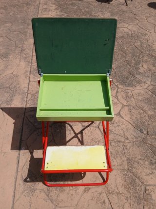 Pupitre escolar plegable vintage infantil