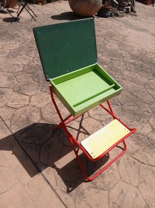Pupitre escolar plegable vintage infantil