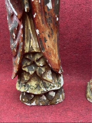 ANTIGUA PAREJA DE TALLAS SIGLO XVII