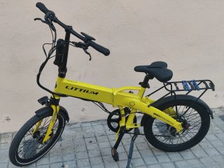 Bicicleta Eléctrica plegable Ibiza Rainbow Yellow