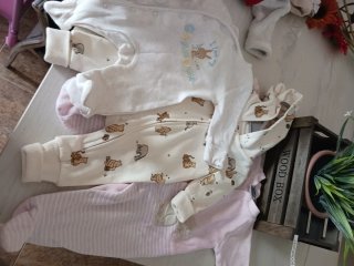 3 Pijamas Bebé Una Pieza