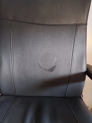 Silla de Oficina Ikea Negra Cuero Sintético