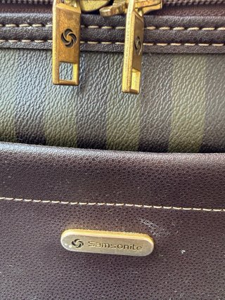 Neceser Samsonite Marrón y Verde