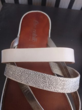 Infradito Oro Colato donna vera pelle
