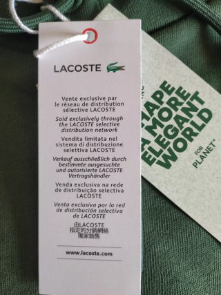 Sudadera Lacoste con Capucha - Nueva con Etiquetas
