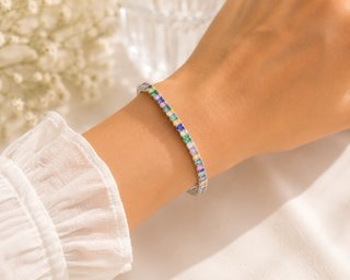 Pulsera Plata 925 Multicolor