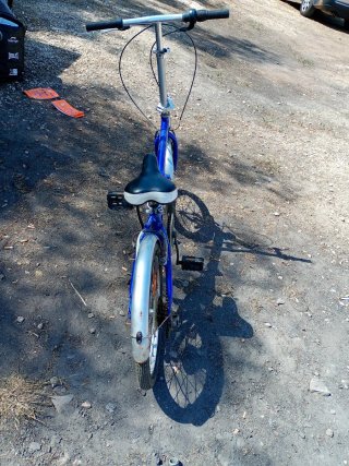 Bicicleta Plegable Azul