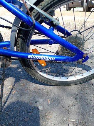 Bicicleta Plegable Azul