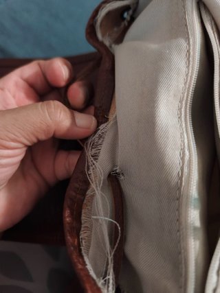 Mochila vintage piel marrón