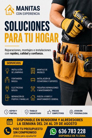 Servicio Manitas en Benidorm y alrededores