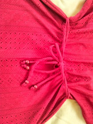 Vestido calado rojo
