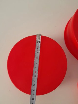 Set 3 moldes silicona tartas rojo