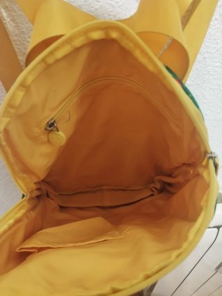Mochila Salvador Bachiller Verde y Amarilla