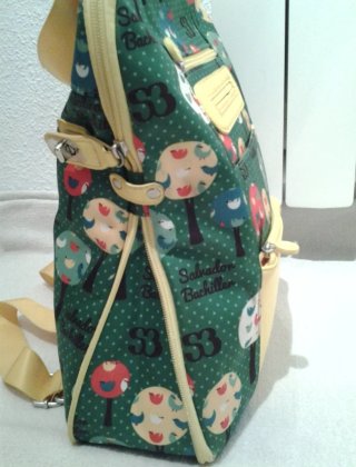 Mochila Salvador Bachiller Verde y Amarilla