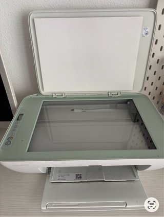 Impresora multifunción HP verde y blanca