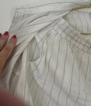 Conjunto Rayas Blanco Talla Única