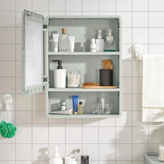Armario Baño con Espejo Ikea Gris