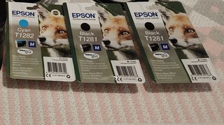Cartucce Epson T1281 T1282 Nero e Ciano