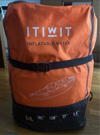 Kayak hinchable ITIWIT 3plazas +2chalecos +2 remos