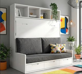 Cama abatible matrimonio con sofá FRM 135