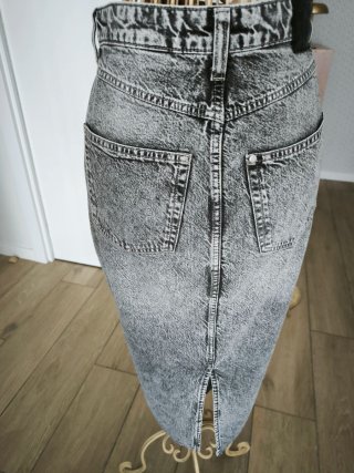 Falda vaquera gris H&M