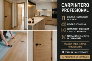 CARPINTERO PROFESIONAL – MONTAJE DE PUERTAS, COCIN