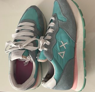 Scarpe Sun 68 grigie e verdi