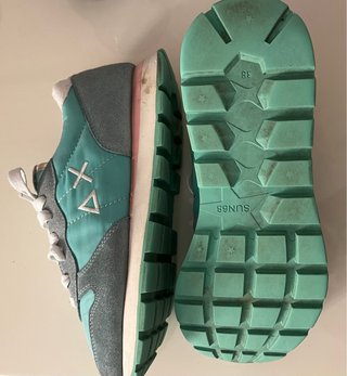 Scarpe Sun 68 grigie e verdi