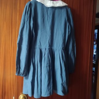 Vestido Zara cuello bebé azul Talla S