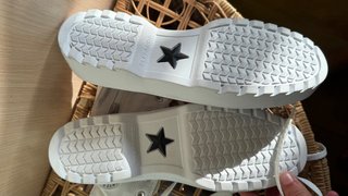Converse blancas altas con cremallera