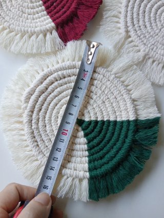 Posavasos Macramé Algodón Set 3