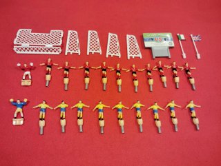 Pezzi da calcio balilla: porte, giocatori e punteggio