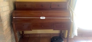 Escritorio bureau antiguo tapa curva