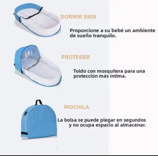 Cuna de viaje plegable para bebé