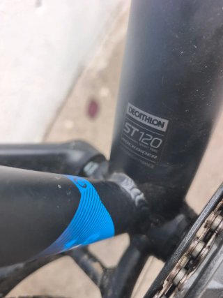 Bicicleta Montaña Decathlon Negra/Azul