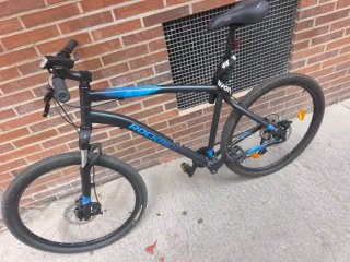 Bicicleta Montaña Decathlon Negra/Azul