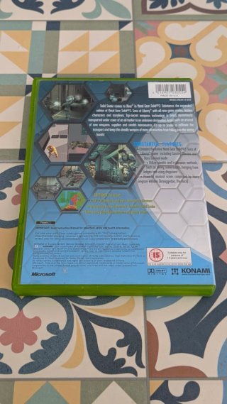 Xbox Metal Gear Solid 2 Substance